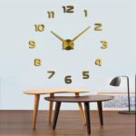 THIDARGO 3D DIY Wall Clock Arabic Numerals Clock Frameless Mirror Surface Wall S... - Image 3