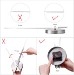 THIDARGO 3D DIY Wall Clock Arabic Numerals Clock Frameless Mirror Surface Wall S... - Image 5