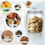 Ritayedet Half Gallon Glass Jars with Lid, Wide Mouth Cookie Jars Set of 2, Apot... - Image 3