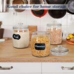 Ritayedet Half Gallon Glass Jars with Lid, Wide Mouth Cookie Jars Set of 2, Apot... - Image 5