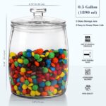 Ritayedet Half Gallon Glass Jars with Lid, Wide Mouth Cookie Jars Set of 2, Apot... - Image 6