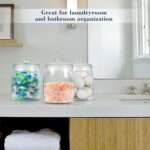 Ritayedet Half Gallon Glass Jars with Lid, Wide Mouth Cookie Jars Set of 2, Apot... - Image 7