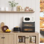 Goozii Large Bread Box for Kitchen Countertop, Black Bread Storage Container for... - Image 3