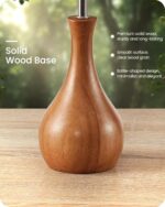 Gray Table Lamp, 14.2" Small Bedside Lamp, Compact Desk Lamp with Gray Linen Lam... - Image 5