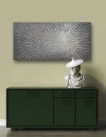 AMEI Art, 24X48 Inch Hand Painted Acrylic Wall Art Modern Artwork Art Wood Insid... - Image 4