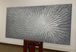AMEI Art, 24X48 Inch Hand Painted Acrylic Wall Art Modern Artwork Art Wood Insid... - Image 7