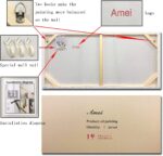 AMEI Art, 24X48 Inch Hand Painted Acrylic Wall Art Modern Artwork Art Wood Insid... - Image 8
