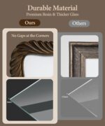 Afuly Vintage 5x7 Picture Frame Unique Photo Frame 5 x 7 Dark Brown Resin Pictur... - Image 4
