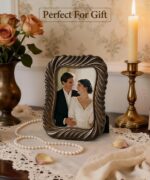Afuly Vintage 5x7 Picture Frame Unique Photo Frame 5 x 7 Dark Brown Resin Pictur... - Image 5