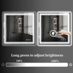 Koonmi Home Gym Mirror, 47"x47" Heavy Duty Large Seamless Tempered Glass Wall Mi... - Image 9