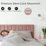 12-Inch Spring Tulip Sunset Wall Clock, Silent Non-Ticking Battery Clock with Pr... - Image 5