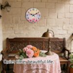 12-Inch Spring Tulip Sunset Wall Clock, Silent Non-Ticking Battery Clock with Pr... - Image 8