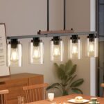 Amico Dining Room Light Fixture 5-Light Kitchen Island Lighting with Adjustable ... - Image 3