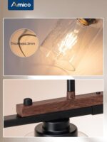 Amico Dining Room Light Fixture 5-Light Kitchen Island Lighting with Adjustable ... - Image 4