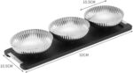 predolo 3 Bowl Serving Set with Tray for Snacks and Dips - Image 6