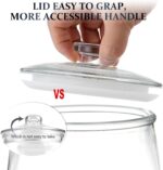 Folinstall Wide Mouth Apothecary Jar with Lid, 0.5 Gallon Glass Jar for Kitchen ... - Image 4
