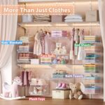 6 Tier Extended Depth Hanging Closet Organizer, Closet Storage Hanging Shelves w... - Image 6