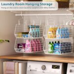 6 Tier Extended Depth Hanging Closet Organizer, Closet Storage Hanging Shelves w... - Image 7