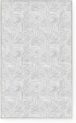 NICETOWN 8x10 White Area Rug for Bedroom, Jacquard Large Thin Washable Rug for L... - Image 7