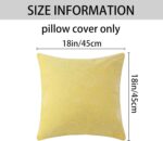 Chenille Throw Pillow Covers, Farmhouse Cushion Covers Dyed Decoration Pillow Co... - Image 6