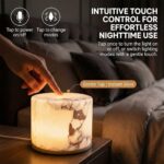 Marble Touch Light, Marble Lamp Night Light Touch Bedside Table Lamp, Type-C Rec... - Image 3