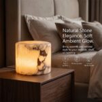 Marble Touch Light, Marble Lamp Night Light Touch Bedside Table Lamp, Type-C Rec... - Image 4