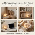 Marble Touch Light, Marble Lamp Night Light Touch Bedside Table Lamp, Type-C Rec... - Image 7