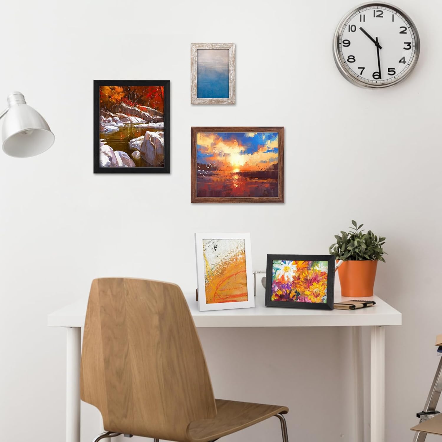 Giftgarden 4 Colors Picture Frames for Multiple Sizes Photos, Four 4x6, Four 5x7... - Image 3