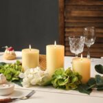 Ivory Pillar Candles Set of 3 - Hand-Poured Unscented Candles, 4", 5", 6" Smokel... - Image 4