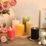 Ivory Pillar Candles Set of 3 - Hand-Poured Unscented Candles, 4", 5", 6" Smokel... - Image 8
