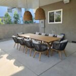 PURPLE LEAF 11 Pieces Patio Dining Set Wicker Outdoor Furniture Rectangular Tabl... - Image 3
