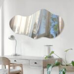 PERFNIQUE Irregular Wall Mirror Asymmetrical Mirror, 43''x24'' Decorative Modern... - Image 5