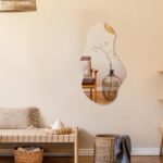 PERFNIQUE Irregular Wall Mirror Asymmetrical Mirror, 43''x24'' Decorative Modern... - Image 9