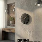 Driini Staircase Modern Wall Clock - Unique 10.5 in. Frameless Concrete Design -... - Image 7