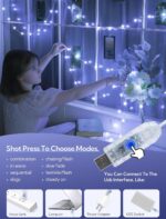 Upgrade Globe String Lights,10FT 30 LED USB Fairy Lights,8 Modes Crystal Crackle... - Image 4