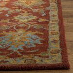 SAFAVIEH Heritage Collection 5' x 8' Red / Multi HG417Q Handmade Traditional Ori... - Image 4
