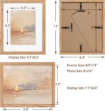 8x10 Picture Frame Wood, 8 x 10 Photo Frame for Wall & Tabletop Display, 8 by 10... - Image 3