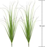 FeiLix 10PCS Artificial Plants Outdoor,Artificial Shrubs Fake Tall Grass,Artific... - Image 3
