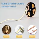 LLTOP COB LED Strip Lights Waterproof IP67 DC24v Daylight White 6000K 16.4ft/5m ... - Image 5