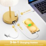 Gold Touch Lamps for Nightstand Set of 2 - Bedside Table Lamp for Bedroom with D... - Image 6