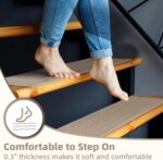 Art3d Stair Treads for Wooden Steps 15Pcs, 8" X 30" X 0.3" Non Slip Stair Runner... - Image 3