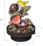 Ferrisland Indoor Tabletop Water Fountain, Desktop & Table Waterfall Fountains, ... - Image 3