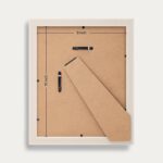 eletecpro 8x10 Gold Picture Frames with 5x7 Mat, Modern Spiral Textured Style, H... - Image 4
