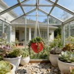 FJAKA Hanging Plants Artificial Strawberry Decor, Crochet Plant Fake Trailing Su... - Image 4