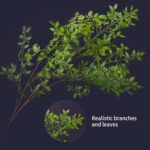 Melorca&Guilla Artificial Plants,2PCS 43.3" Green Nandina Faux Branches for Vase... - Image 4