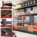 RAVIGIN 7000LBS Storage Shelves,79" W Garage Shelving Heavy Duty Metal Adjustabl... - Image 4