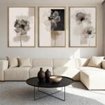 IARTTOP Oversized Framed Black Abstract Neutral Wall Art 24x36 Inch Large Modern... - Image 3