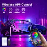 Acrylic Interior Car LED Lights with Wireless APP/Remote/Button Control, 6 in 1 ... - Image 6