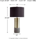Signature Design by Ashley Jacek Contemporary Table Lamp, 2 Count, 3 Way Switch,... - Image 4