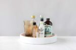 Creative Co-Op Minimalist Round Carved Marble Tray or Charcuterie Board, White - Image 3